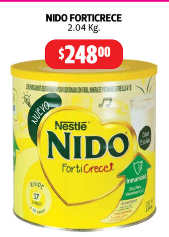 Farmacias Guadalajara Nido Forticrece 2.04 kg oferta