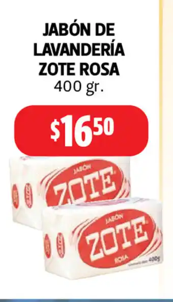 Jabon Lavanderia Zote Rosa 400 gr