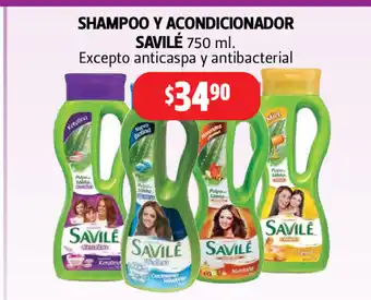 Farmacias Guadalajara Shampoo Y Acondicionador Savile 750ml oferta