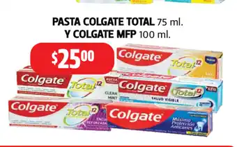 Farmacias Guadalajara Pasta Colgate Total 75 ml Y Colgate MFP 100 ml oferta