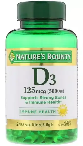 Mercado Libre Vitamina d3 nature's bounty 125 mcg 240 softgels sabor n/a oferta