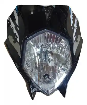 Faro completo c cubierta para italika dm 150 negra 2022-2024
