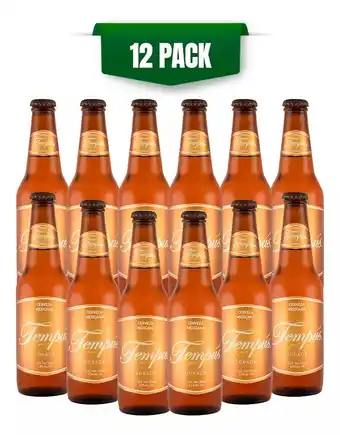 Cerveza artesanal tempus dorada 12 botellas de 355ml