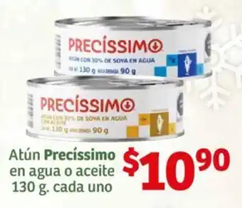 Soriana Híper Atún Precíssimo en agua o aceite 130 g. cada uno oferta