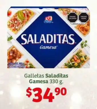 Soriana Híper Galletas Saladitas Gamesa 330 g. oferta