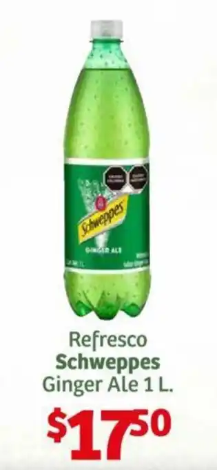 Refresco Schweppes Ginger Ale 1 L.