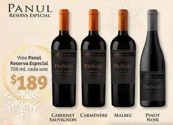 Vino Panul Reserva Especial 750 ml. cada uno