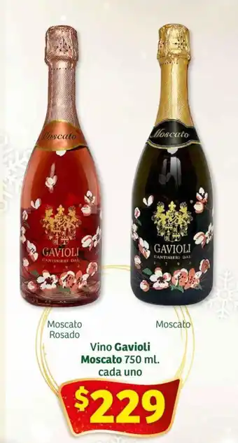 Soriana Híper Vino Gavioli Moscato 750 ml. cada uno oferta
