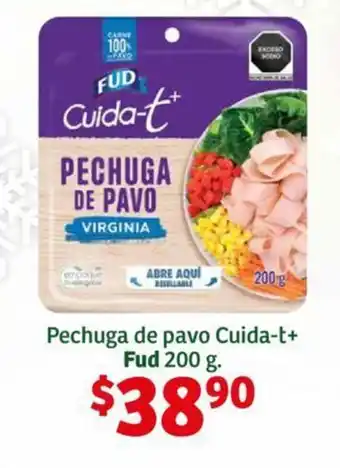 Soriana Híper Pechuga de pavo Cuida-t+ Fud 200 g. oferta