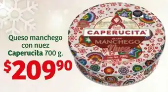 Soriana Híper Queso manchego con nuez Caperucita 700 g. oferta