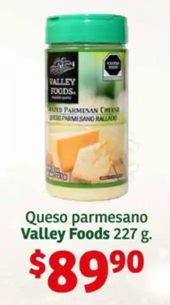 Soriana Híper Queso parmesano Valley Foods 227 g. oferta