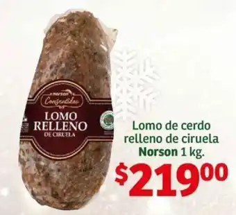 Lomo de cerdo relleno de ciruela Norson 1 kg.