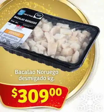 Bacalao Noruego desmigado kg.