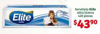 Soriana Híper Servilleta Elite ultra blanca 420 piezas oferta