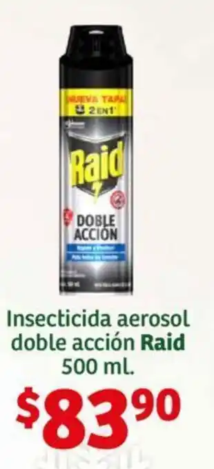 Soriana Híper Insecticida aerosol doble acción Raid 500 ml. oferta
