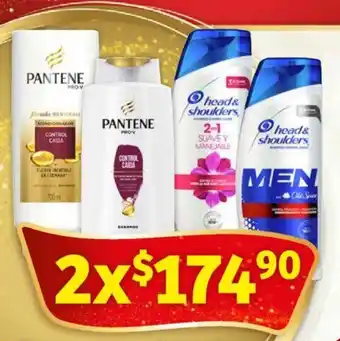 Soriana Híper Shampoo o acondicionador Head and Shoulders o Pantene 650-750 ml. x 2 oferta