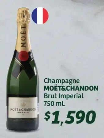 Soriana Híper Champagne MOËT & CHANDON Brut Imperial 750 ml. oferta