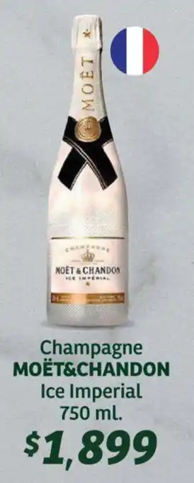 Soriana Híper Champagne MOËT & CHANDON Ice Imperial 750 ml. oferta