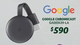 Soriana Híper GOOGLE CHROMECAST GA003439-LA oferta