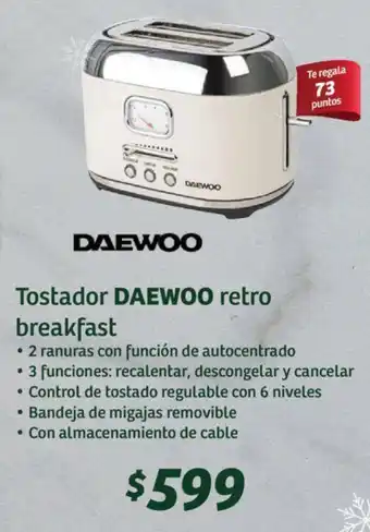 Soriana Híper Tostador DAEWOO retro breakfast oferta