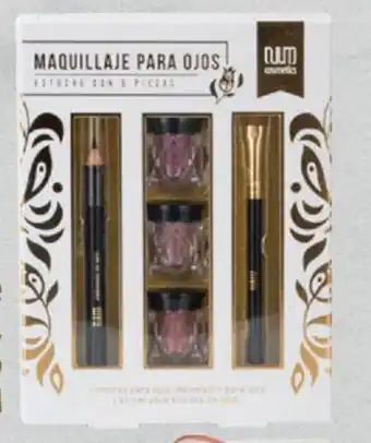 Soriana Híper Set Maquillaje de ojos: sombra, delineador y cepillo 3 piezas NUUM oferta
