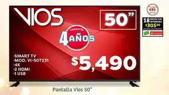 Pantalla Vios 50"