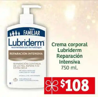 Crema corporal Lubriderm Reparación Intensiva 750 ml.