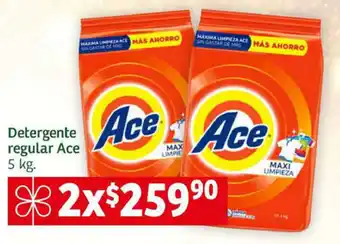 Detergente regular Ace 5 kg. x 2