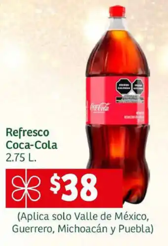 Refresco Coca-Cola 2.75 L.
