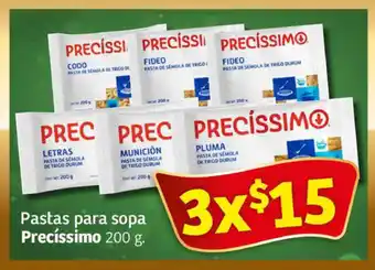 Soriana Express Pastas para sopa Precíssimo 200 g. x 3 oferta