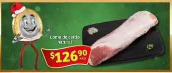 Soriana Express Lomo de cerdo natural, kilo oferta