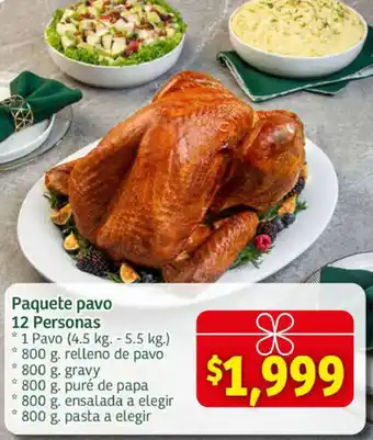 Soriana Express Paquete pavo 12 Personas oferta