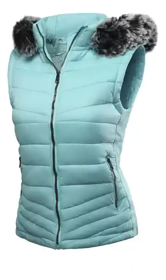 Mercado Libre Chaleco niña moda puffer acolchado gorro peluche desmontable oferta