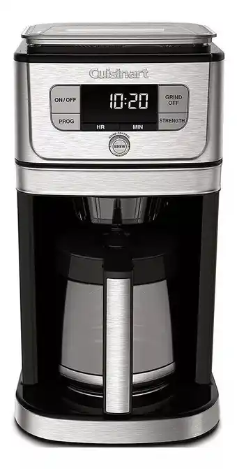 Mercado Libre Cafetera cuisinart grind & brew dgb-800es con molino 12 tzs color negro/plateado oferta