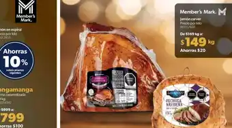 Sam's Club Member's Mark Jamón carver oferta