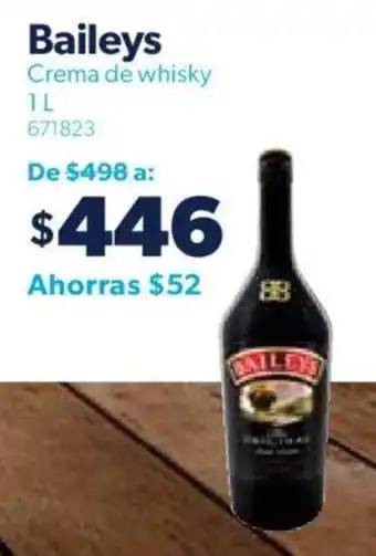 Sam's Club Baileys Crema de whisky 1L oferta
