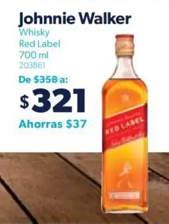 Sam's Club Johnnie Walker Whisky Red Label 700 ml oferta