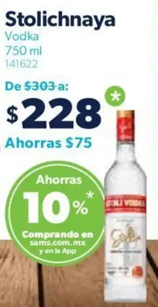 Stolichnaya Vodka 750 ml