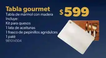 Sam's Club Tabla gourmet tabla de mármol con madera oferta