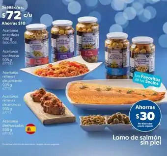 Aceitunas en rodajas 900 g / con hueso / rellenas de pimiento / rellenas de anchoas 935 g / deshuesadas 880 g 935 g /