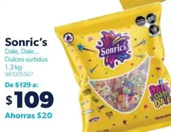 Sam's Club Sonric's Dulces surtidos 1.3 kg oferta