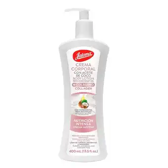 Jaloma crema corporal con aceite de coco y colágeno para piel extra seca