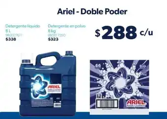 Sam's Club Ariel Detergente líquido 8L / Detergente en polvo 8kg oferta