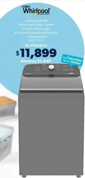 Whirlpool Lavadora 24 kg