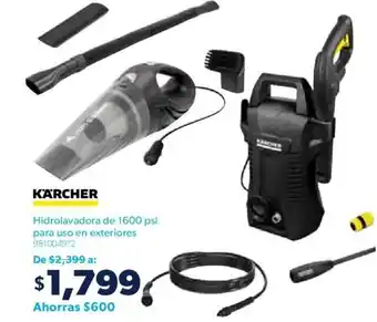 KÄRCHER Hidrolavadora de 1600 psi para uso en exteriores