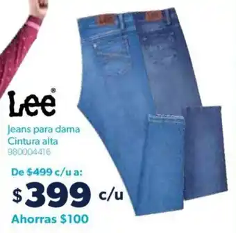 Lee Jeans para dama Cintura alta