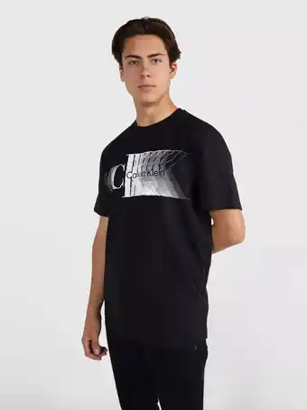 Mercado Libre Playera negra para hombre con monograma calvin klein oferta