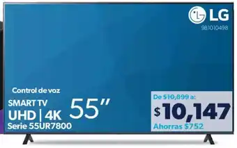 Sam's Club LG SMART TV UHD 4K 55" oferta
