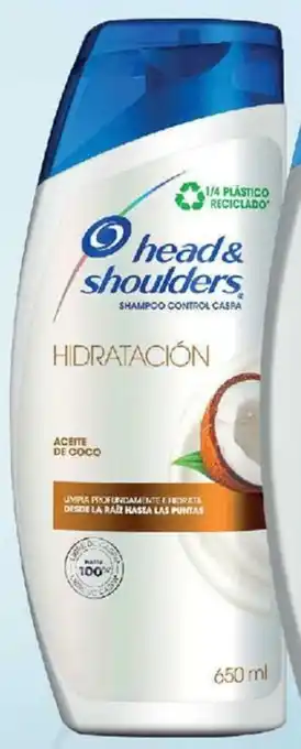 Woolworth Shampoo Head & Shoulders Hidratación 650ml oferta