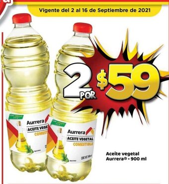 Aceite Vegetal Aurrera 900ml